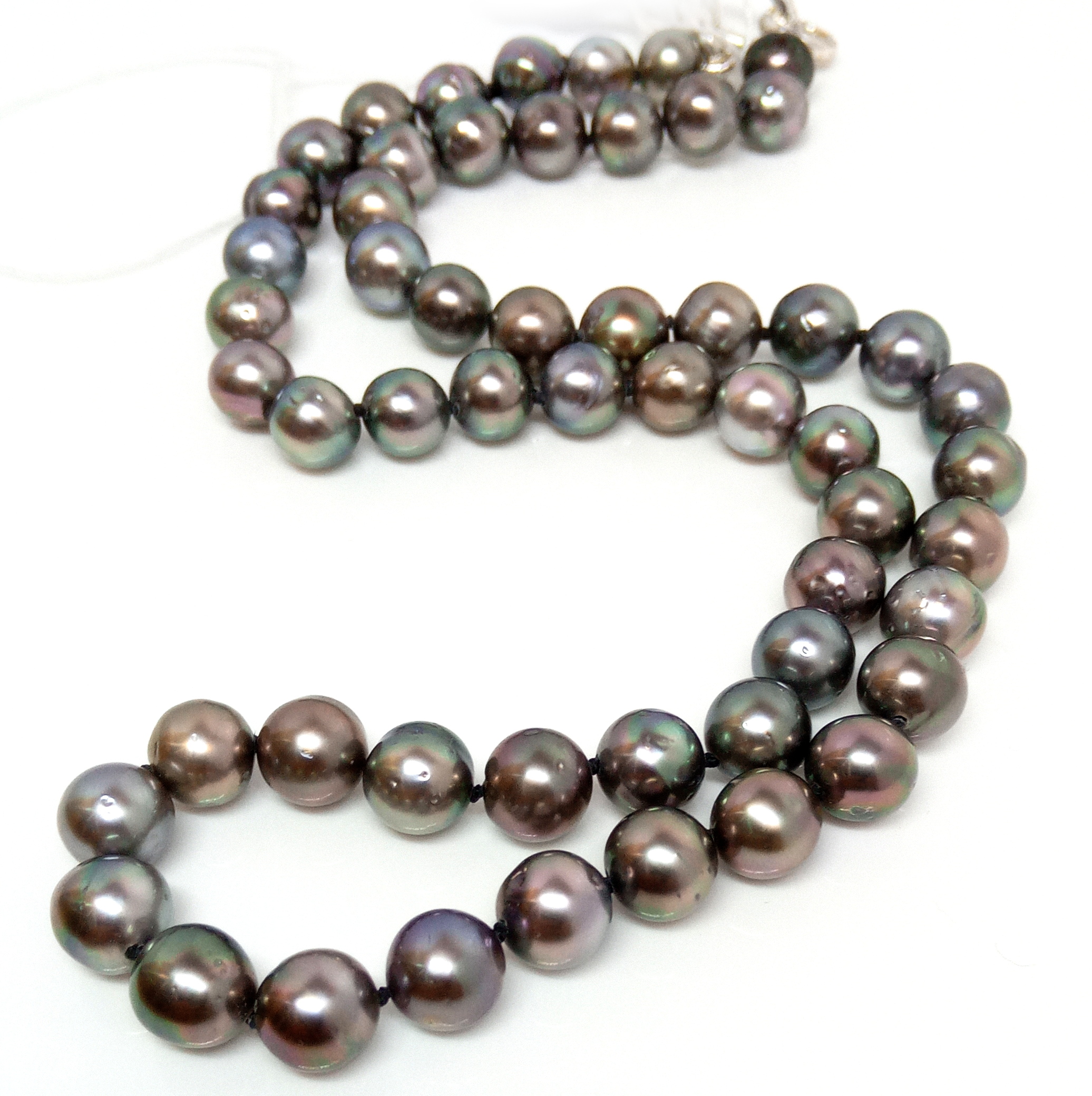 Multicoloured 7mm Tahitian Roundish Necklace